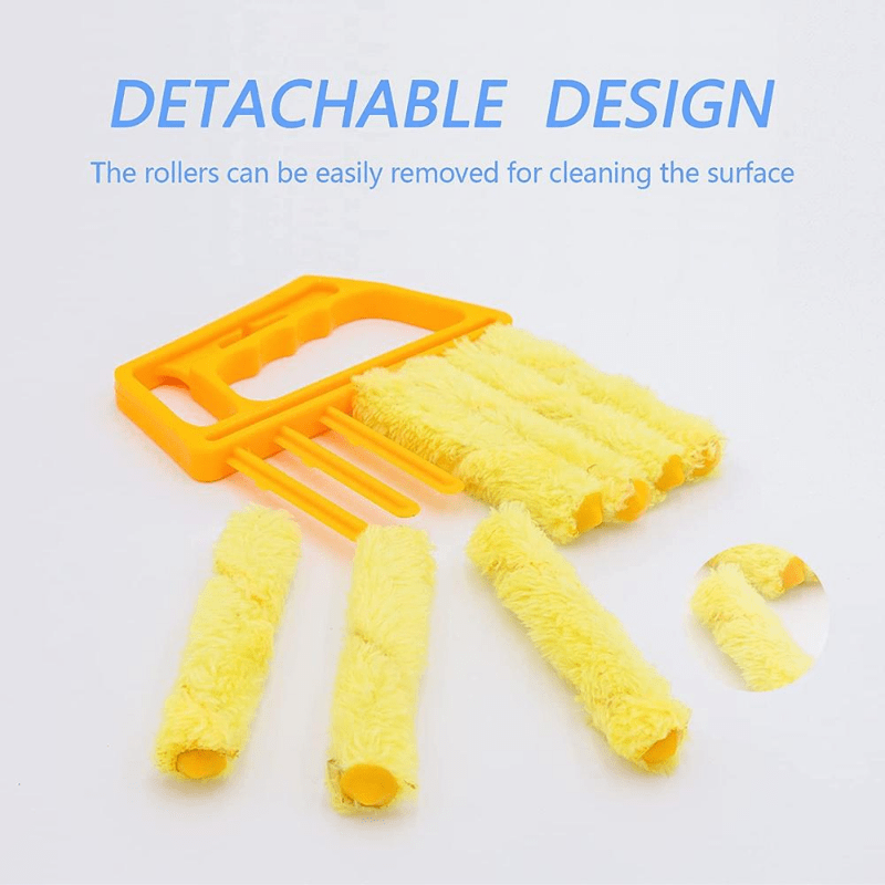 1pc Microfibers Washable Window Cleaning Brushes For Effortless Dust Collection And Blinds Cleaning