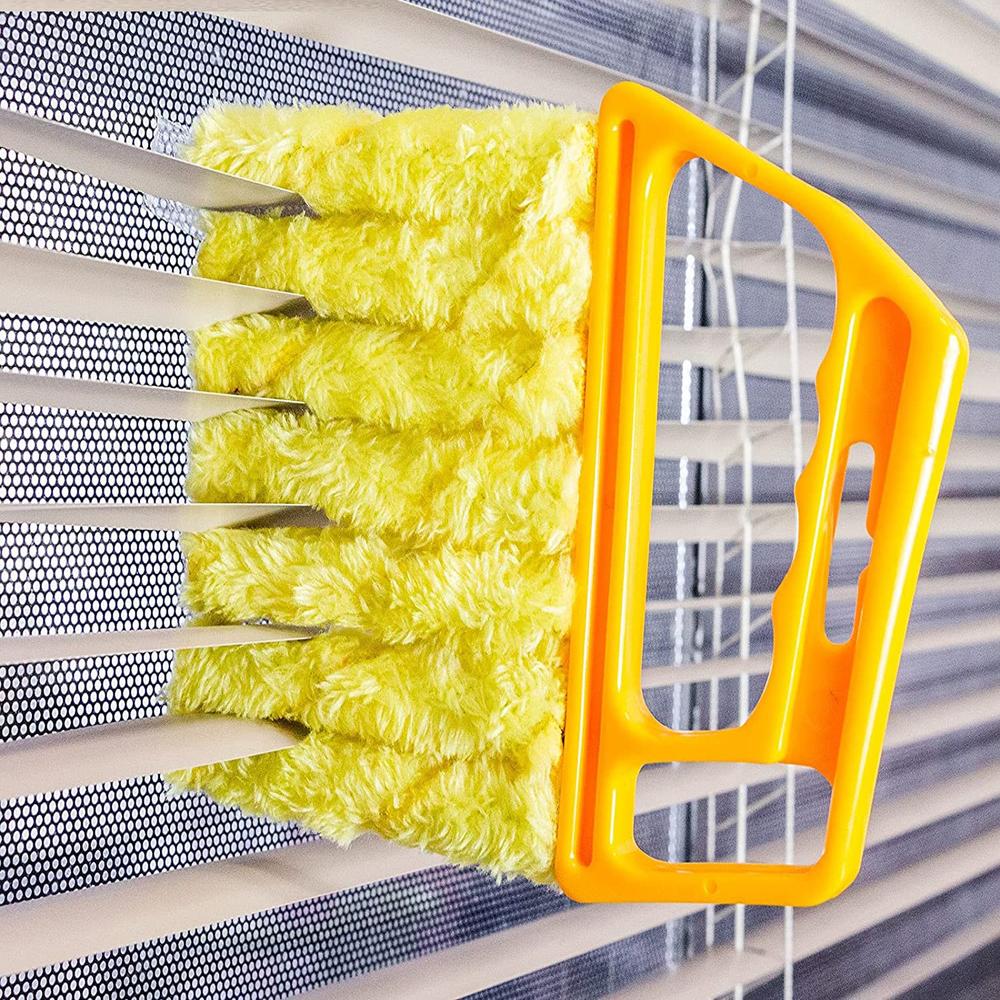 1pc Microfibers Washable Window Cleaning Brushes For Effortless Dust Collection And Blinds Cleaning