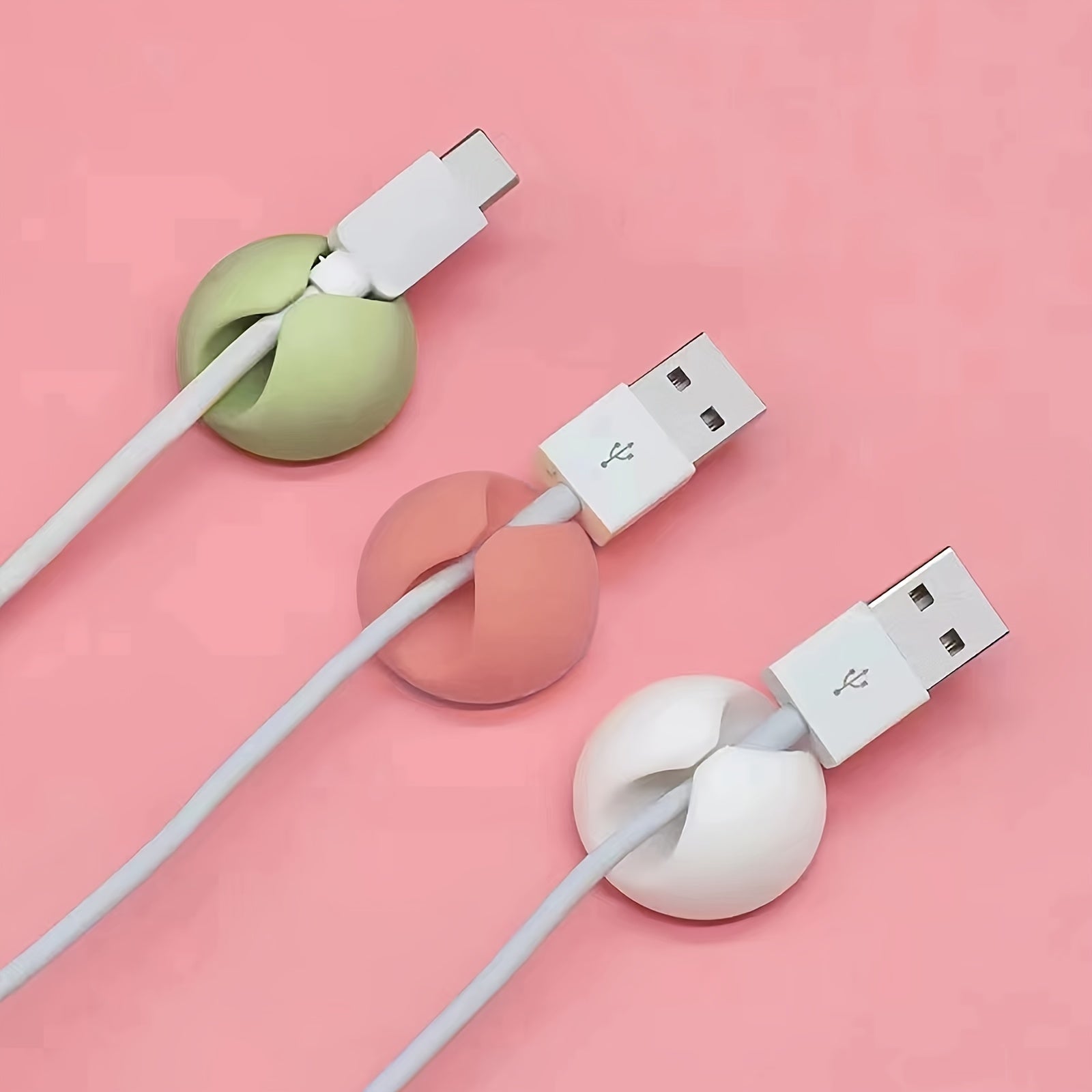 3Pcs Cable Clips Set | Desk Cord Organizer & Wire Holder for Home, Office, Car | Cable Management Accessories