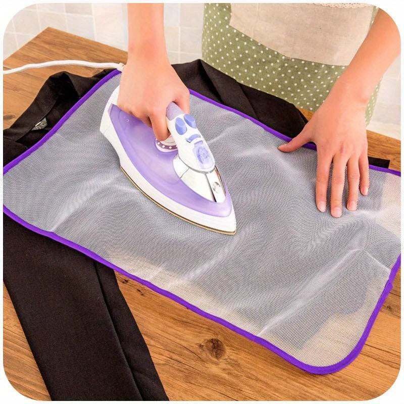 Durable Ironing Mesh Pad - Protective Insulation Pad for Safe Ironing, Prevents Scorching Issues, Easy to Clean, Fits Most Standard Irons, Household Essentials for Delicate Fabrics, Delicate Fabric Protection|Transparent Mesh