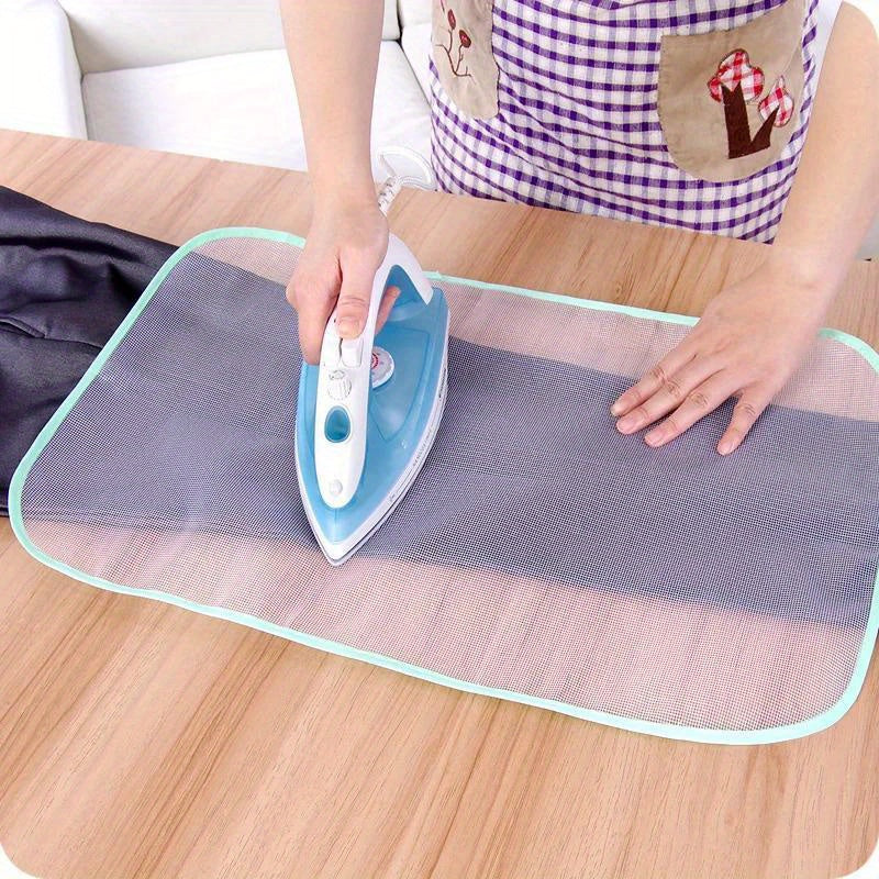 Durable Ironing Mesh Pad - Protective Insulation Pad for Safe Ironing, Prevents Scorching Issues, Easy to Clean, Fits Most Standard Irons, Household Essentials for Delicate Fabrics, Delicate Fabric Protection|Transparent Mesh