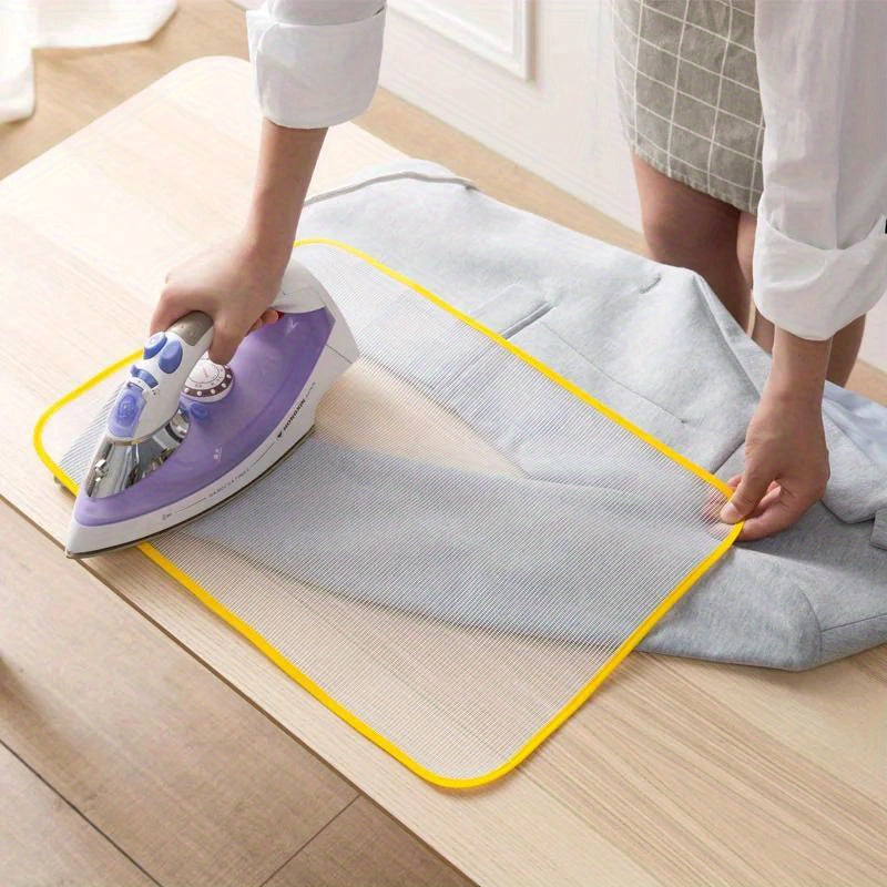 Durable Ironing Mesh Pad - Protective Insulation Pad for Safe Ironing, Prevents Scorching Issues, Easy to Clean, Fits Most Standard Irons, Household Essentials for Delicate Fabrics, Delicate Fabric Protection|Transparent Mesh