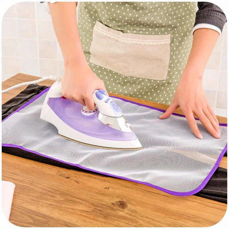 Durable Ironing Mesh Pad - Protective Insulation Pad for Safe Ironing, Prevents Scorching Issues, Easy to Clean, Fits Most Standard Irons, Household Essentials for Delicate Fabrics, Delicate Fabric Protection|Transparent Mesh