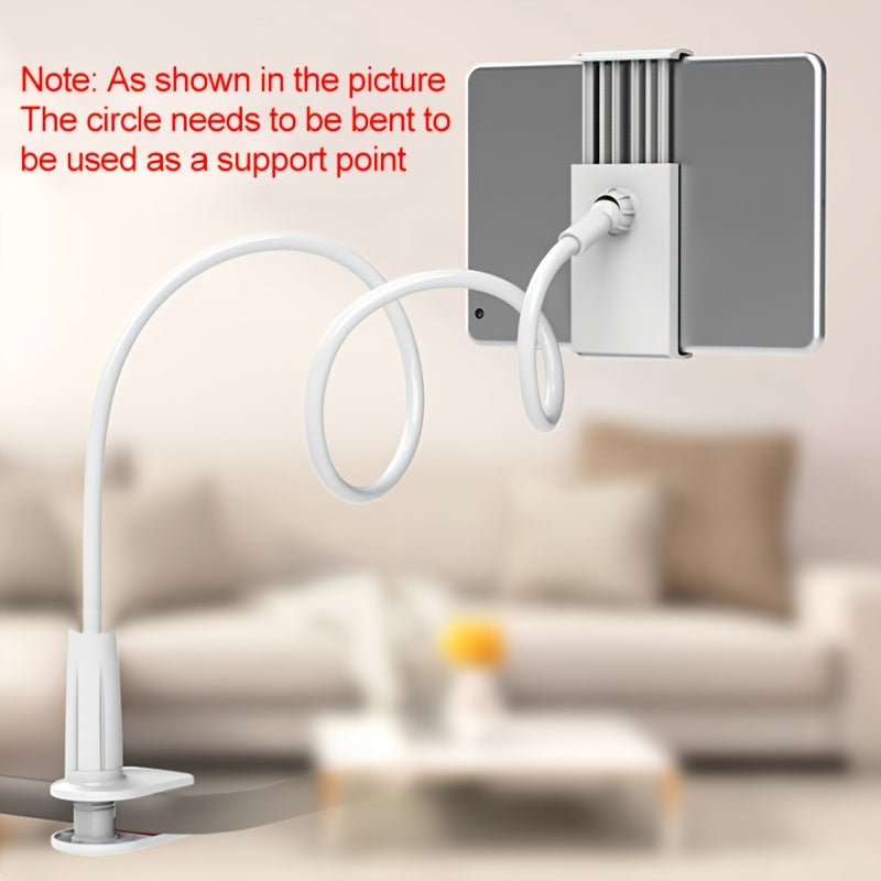 360° Rotating Tablet & Phone Holder – Flexible Spiral Base Lazy Stand for Bedside, Desk & Home Use