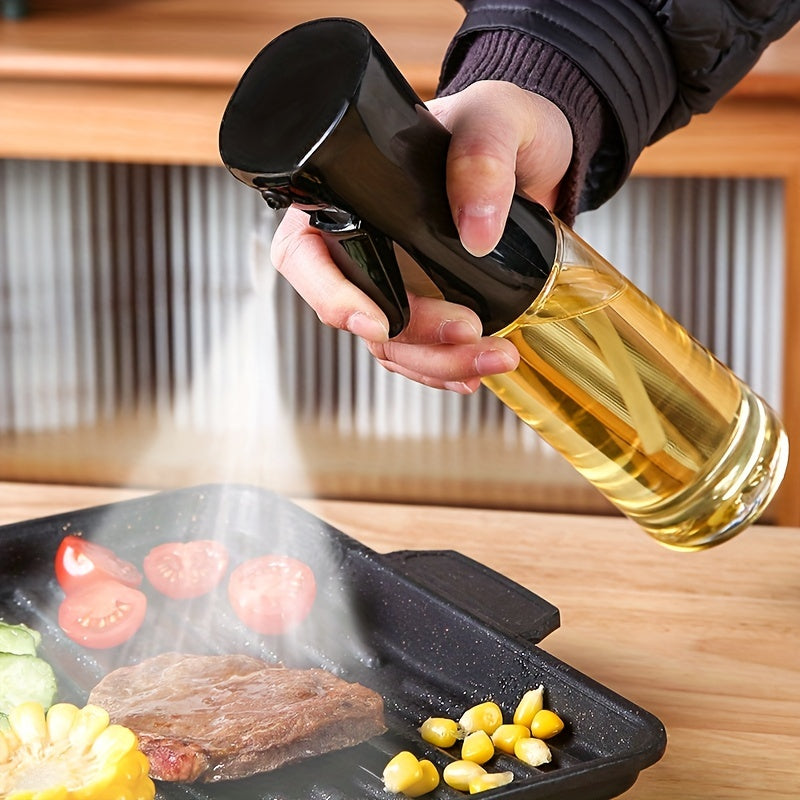 Oil Sprayer Bottle (6.8oz/10.1oz) – BPA-Free Kitchen & BBQ Mister with Non-Slip Grip for Grilling, Roasting, Cooking & Salad Dressing
