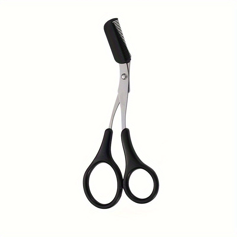 Eyebrow Trimmer Scissors with Comb – Facial Hair Removal & Grooming Tool for Shaping and Styling