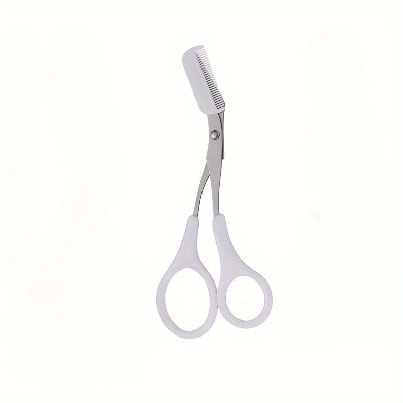 Eyebrow Trimmer Scissors with Comb – Facial Hair Removal & Grooming Tool for Shaping and Styling