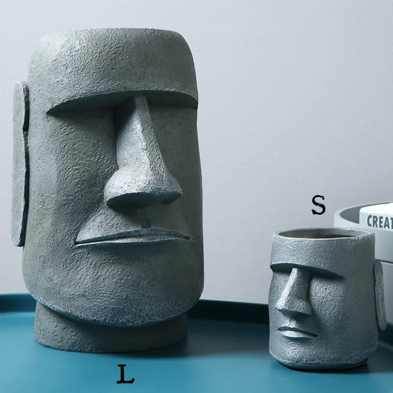 Large Resin Easter Stone Statue Flower Pot Nordic Home Decoration Ornaments Decorations for Home  Home Decoration Accessories