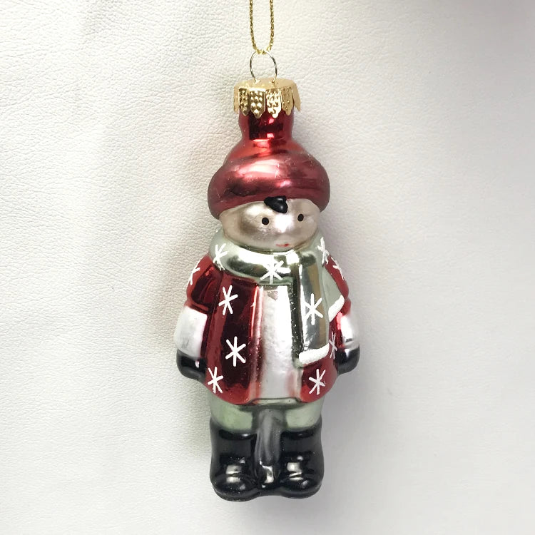 Christmas Christmas tree  glass ornaments, pendants, shopping malls, shop windows, foreign trade export dolls, 4 inches