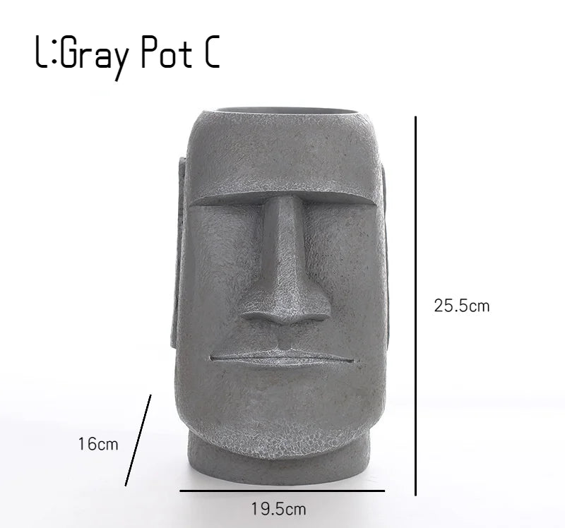 Large Resin Easter Stone Statue Flower Pot Nordic Home Decoration Ornaments Decorations for Home  Home Decoration Accessories