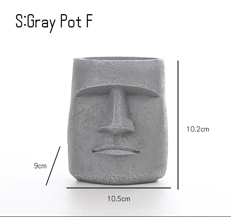 Large Resin Easter Stone Statue Flower Pot Nordic Home Decoration Ornaments Decorations for Home  Home Decoration Accessories