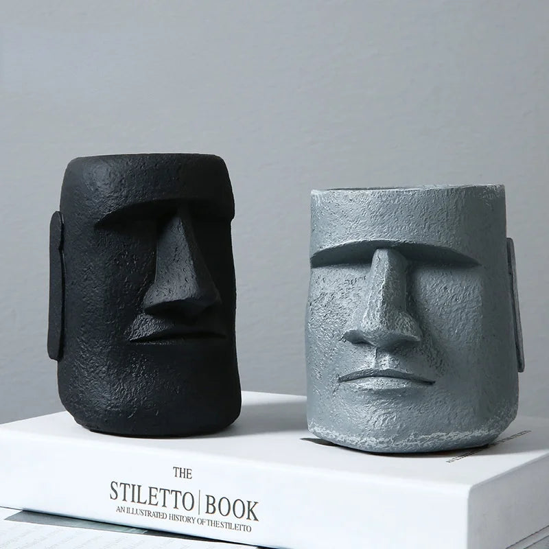 Large Resin Easter Stone Statue Flower Pot Nordic Home Decoration Ornaments Decorations for Home  Home Decoration Accessories