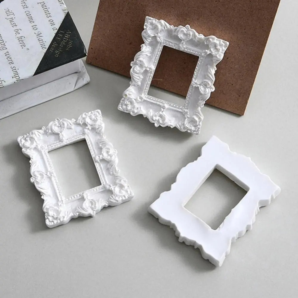European Artistic Resin Decor – DIY Desktop Ornaments & Photo Frame Backdrops for Stylish Home Displays