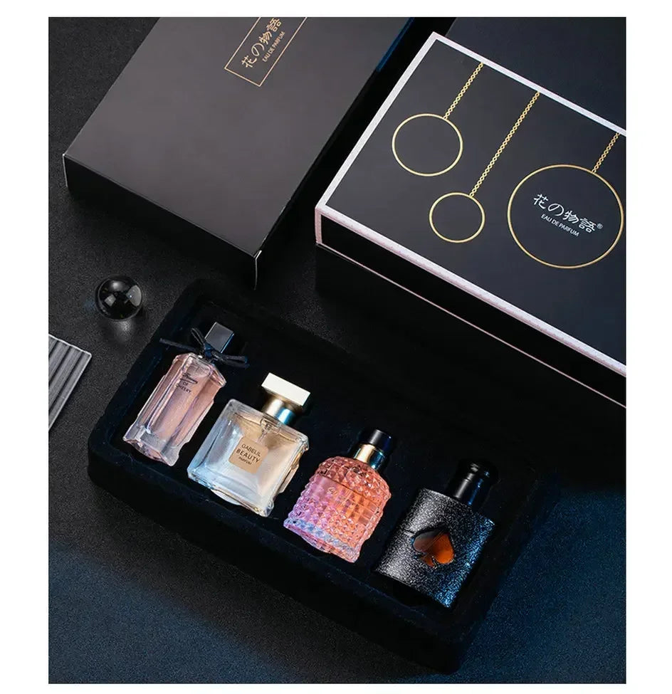 Luxury Women Perfume Gift Set 4-in-1 | Long-Lasting Floral Fragrance Eau De Parfum 105ml