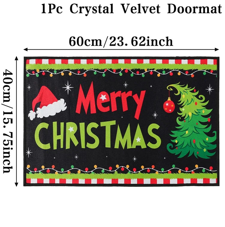 Christmas Welcome Doormat – Outdoor Holiday Carpet, Merry Christmas Home Decoration 2026