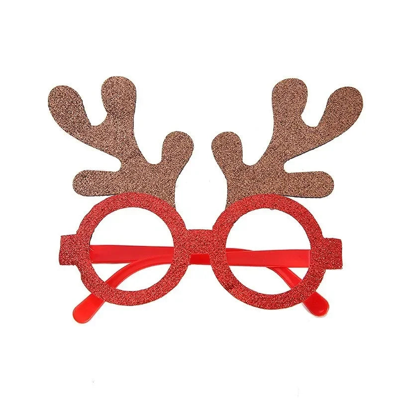 Christmas Glasses Plastic Decorative Glasses Kid Xmax Party Costume Accessory Photo Props Christmas Decoration decoración hogar