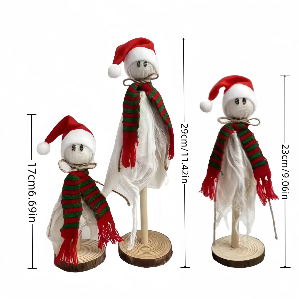 Christmas Wooden Fabric Home Decor Handmade Holiday Decoration for Festive Season