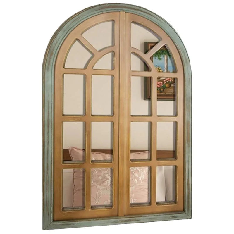 False window decoration wall home wood American Nordic retro creative iron homestay wall decoration wall decoration