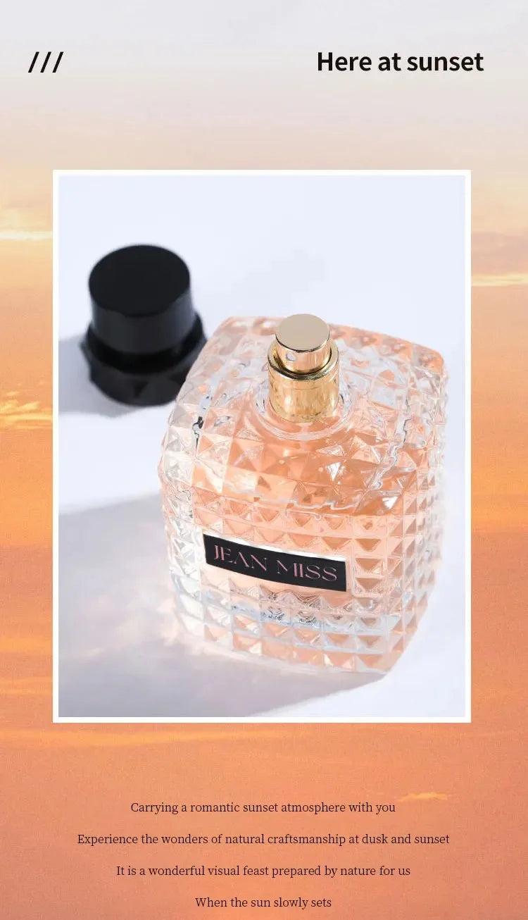 50MLNew Brand 100ml Eau De Parfum Spray for Women Sunset Fresh Light Perfume Fruity Floral Tones Long Lasting Perfume for Women