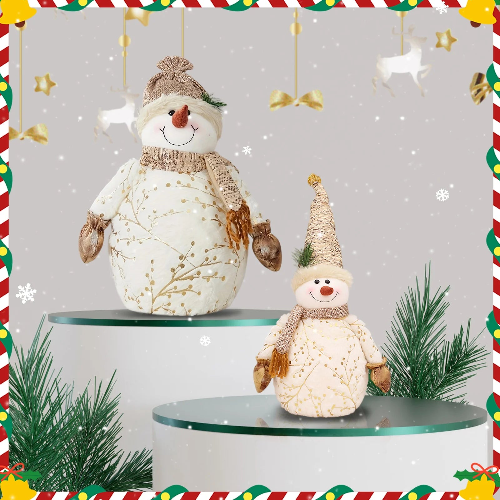 Vintage Santa Claus Doll – Christmas Ornament, Cartoon Holiday Figurine, Festive Christmas Decor for Home, Navidad Decoration, Holiday Table & Shelf Accent