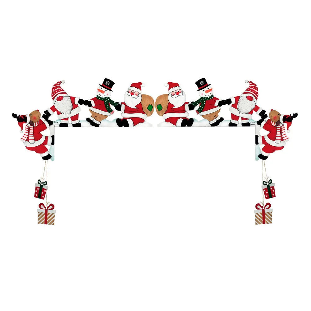 Festive Holiday Decor Door Corner Decoration Christmas Gathering Charming Aesthetic Creative Christmas Theme Easy Installation