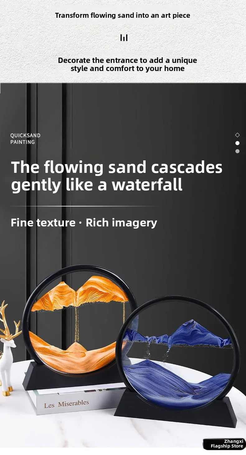 Creative Sandflow Art Clo Living Room Office Bar TV Cabinet Home Decor Luxury Decorative Accories Gifts