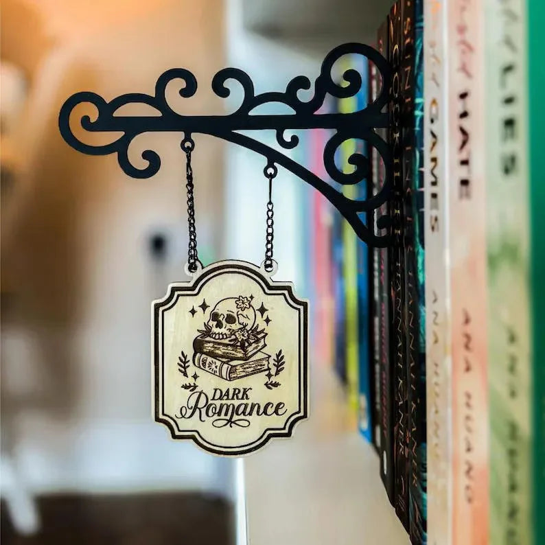 Book-Themed Wall Hanging Decor – Creative Literary Sign for Readers & Home Display