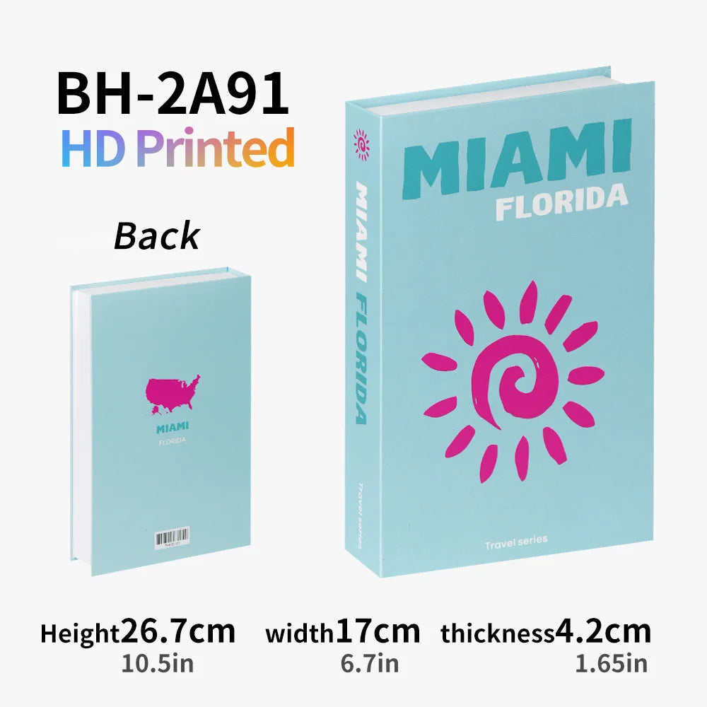 Colorful Decorative Books for Rooms Vacation Style Fake Books Decorations Coffee Table Ornaments Home Additional Decoration ﻿ ﻿