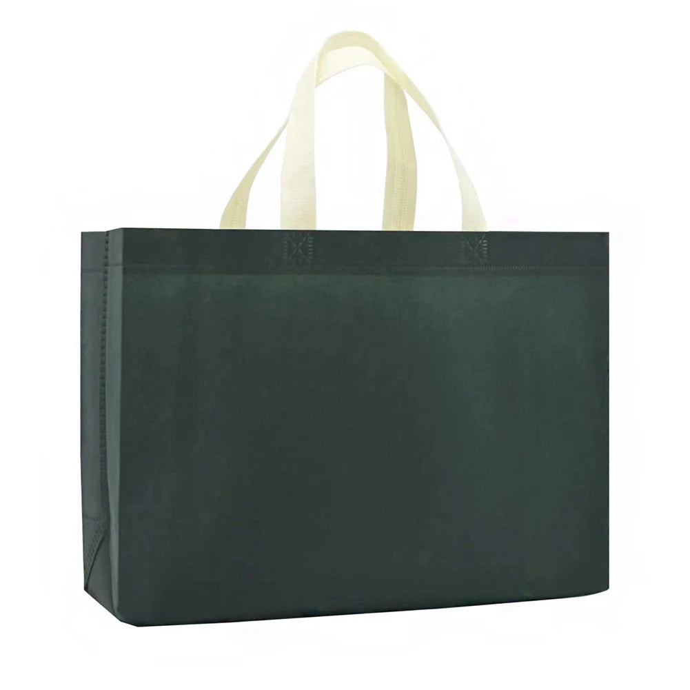 Foldable Reusable Shopping Bag – Large Eco-Friendly Tote for Women & Men, Non-Woven Fabric Grocery Bag