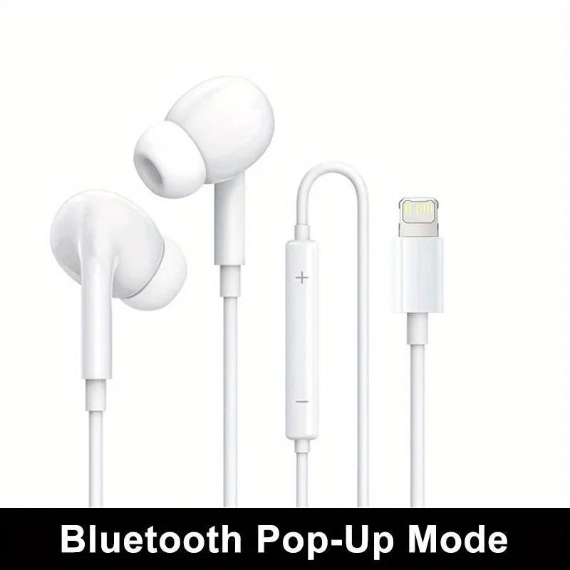 Original iPhone Wired Earphones – In-Ear Earbuds Compatible with iPhone 6 to 14 Series