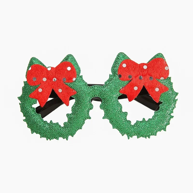 Christmas Glasses Plastic Decorative Glasses Kid Xmax Party Costume Accessory Photo Props Christmas Decoration decoración hogar