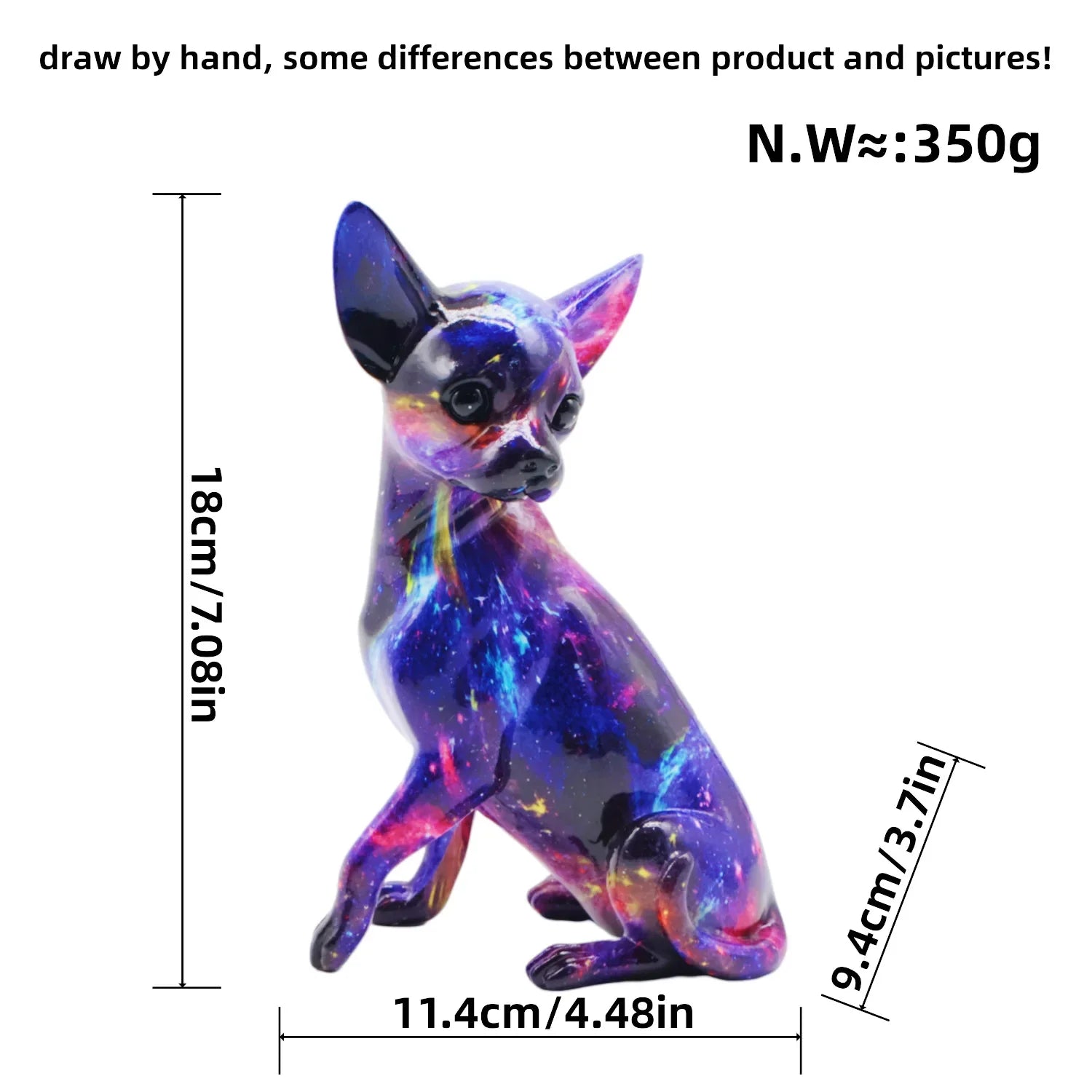 Colorful Home Decorations Living Room Entrance Dog Ornaments Desktop Resin Crafts Home Decoration Accessories Home Decor