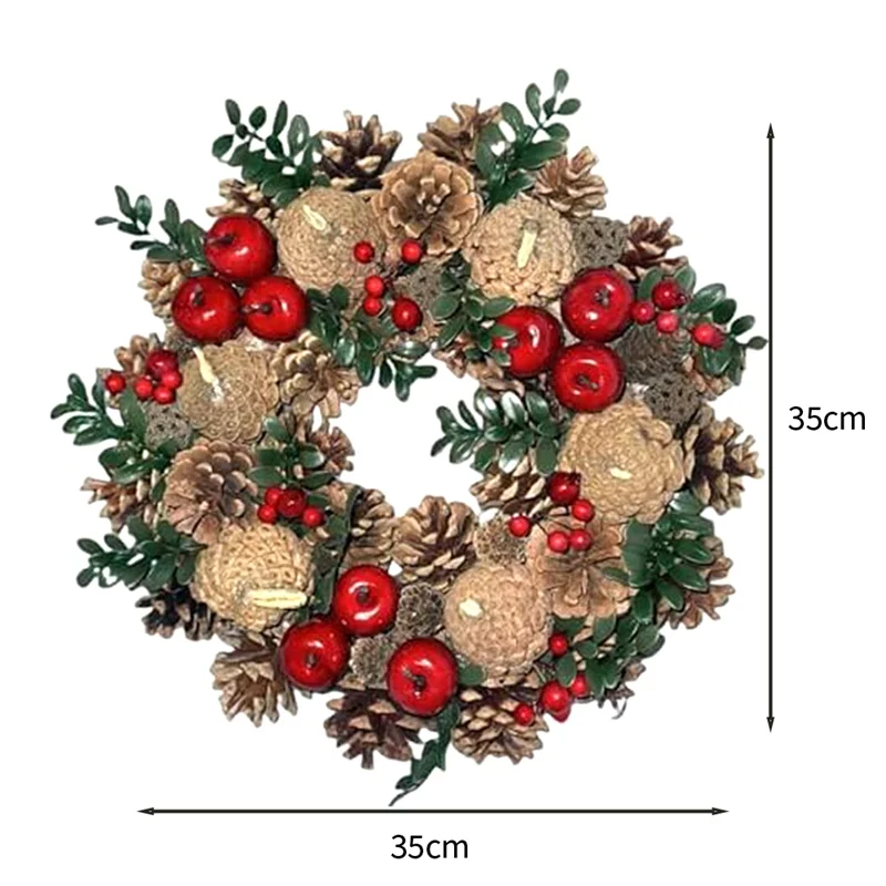 A19F Christmas Wreath – Holiday Home Decoration for Living Room, Dining Table & Wedding