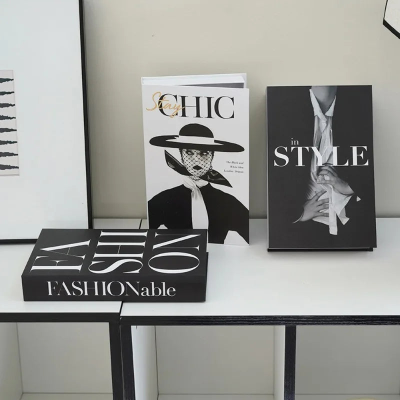 Simple Decorative Fake Books – Modern Aesthetic Prop Books for Living Room, Shelves & Coffee Table Styling