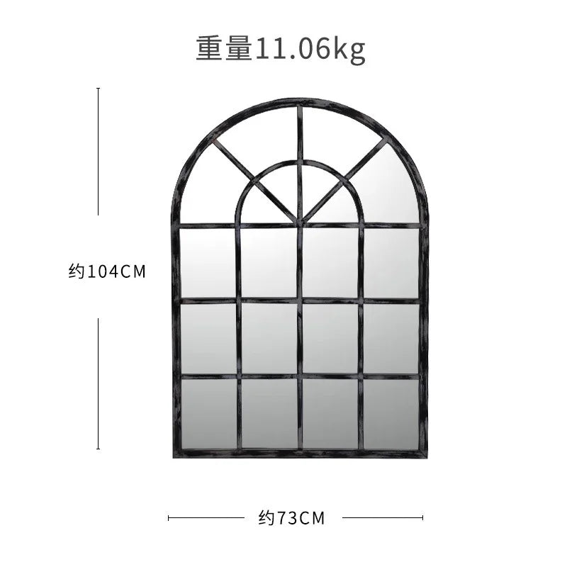 False window decoration wall home wood American Nordic retro creative iron homestay wall decoration wall decoration