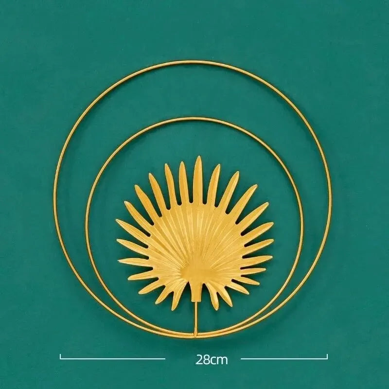 Wrought Iron Wall Decor – Modern Hanging Art for Living Room, Bedroom & Background Walls