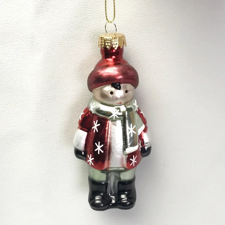 Christmas Christmas tree  glass ornaments, pendants, shopping malls, shop windows, foreign trade export dolls, 4 inches