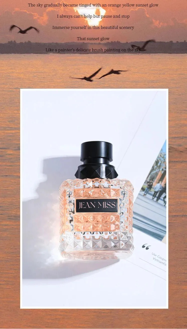 50MLNew Brand 100ml Eau De Parfum Spray for Women Sunset Fresh Light Perfume Fruity Floral Tones Long Lasting Perfume for Women
