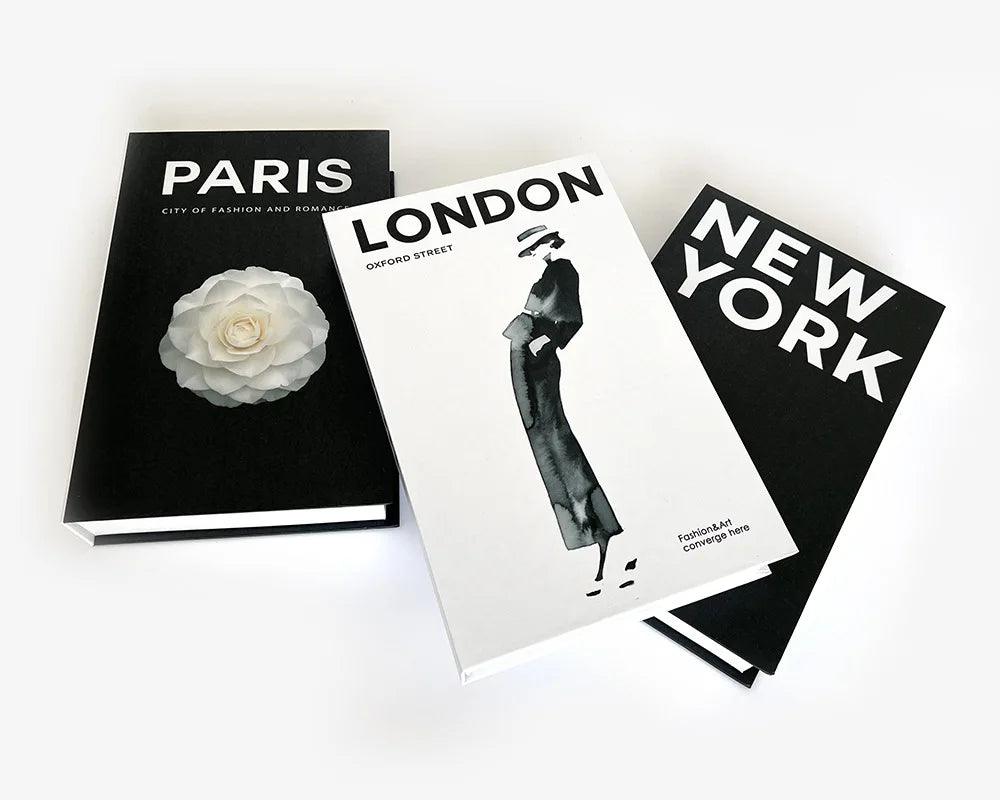 Simple Decorative Fake Books – Modern Aesthetic Prop Books for Living Room, Shelves & Coffee Table Styling