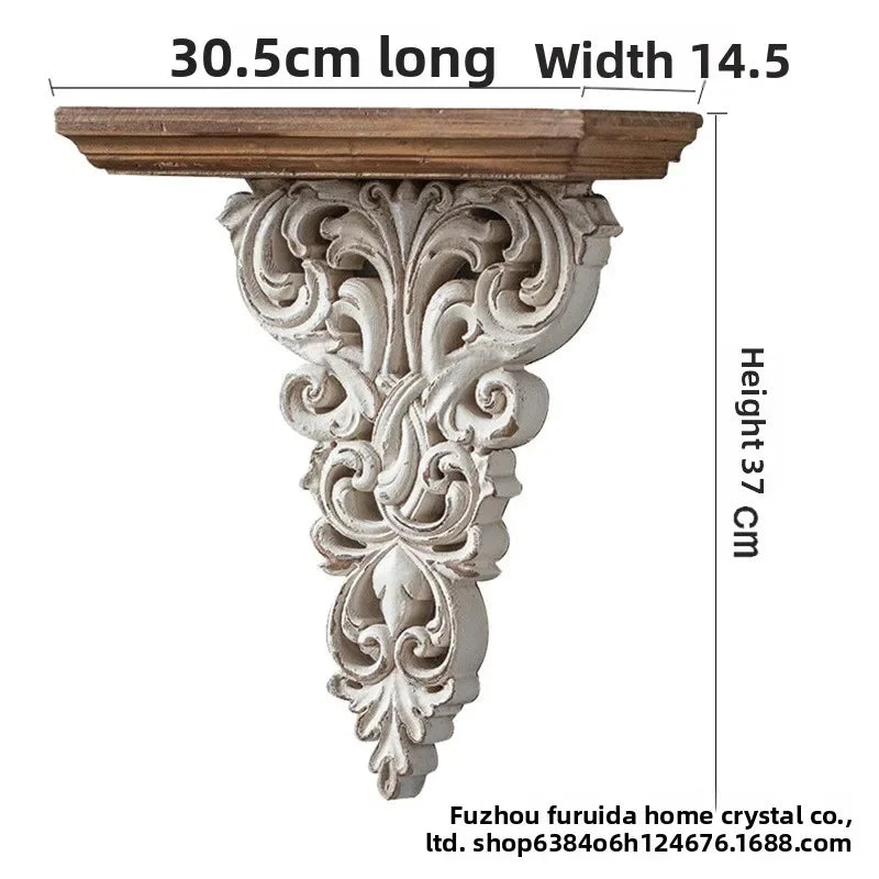 Vintage Hollow Wall Hanging Decor – Antique Luxury Accent Piece for Living Room, Bedroom & Entrance Walls