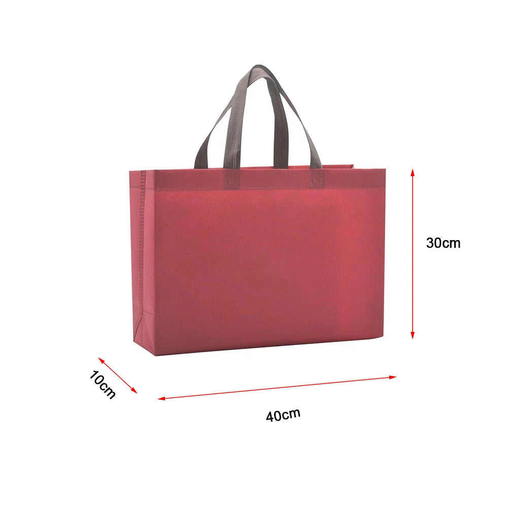 Foldable Reusable Shopping Bag – Large Eco-Friendly Tote for Women & Men, Non-Woven Fabric Grocery Bag