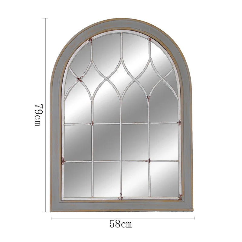 False window decoration wall home wood American Nordic retro creative iron homestay wall decoration wall decoration