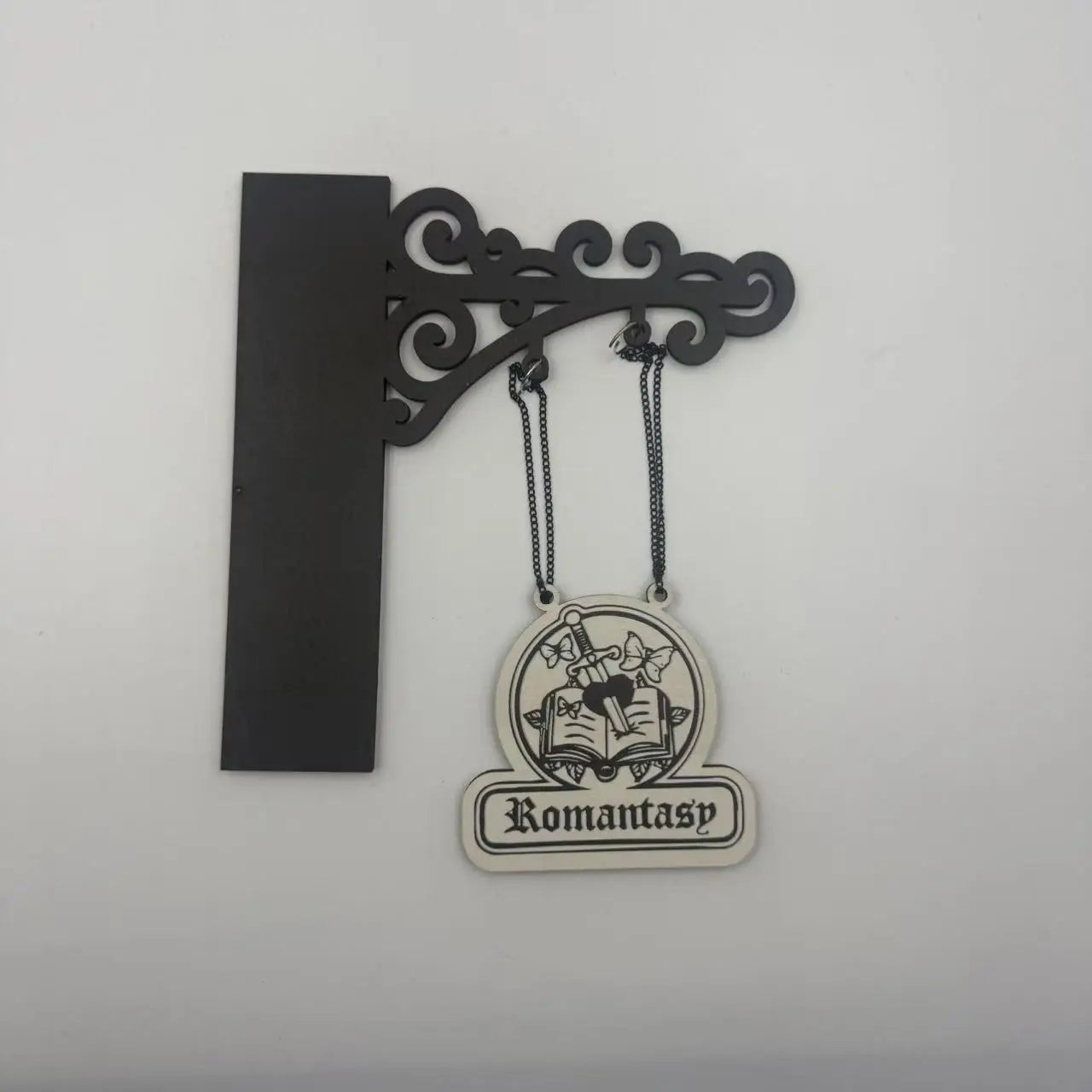 Book-Themed Wall Hanging Decor – Creative Literary Sign for Readers & Home Display