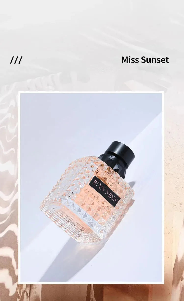 50MLNew Brand 100ml Eau De Parfum Spray for Women Sunset Fresh Light Perfume Fruity Floral Tones Long Lasting Perfume for Women