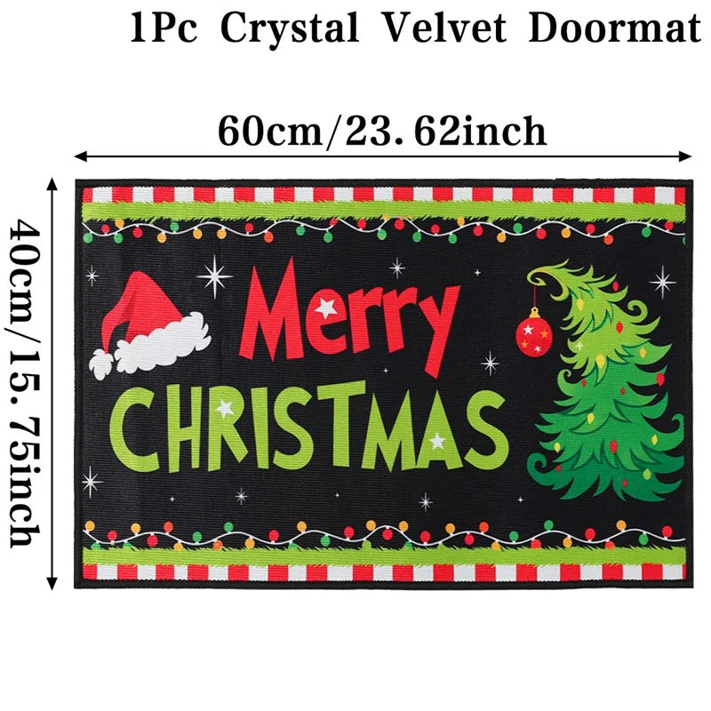 Christmas Welcome Doormat – Outdoor Holiday Carpet for Home, Xmas & New Year 2026