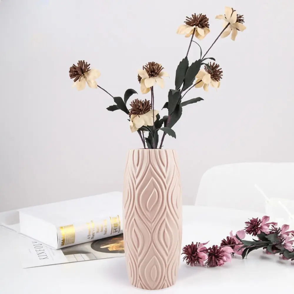 Shatterproof Plastic Vase For Home Decor Nordic Flower Pot Home Living Room Decoration Flower Vase For Flowers Home Decoration