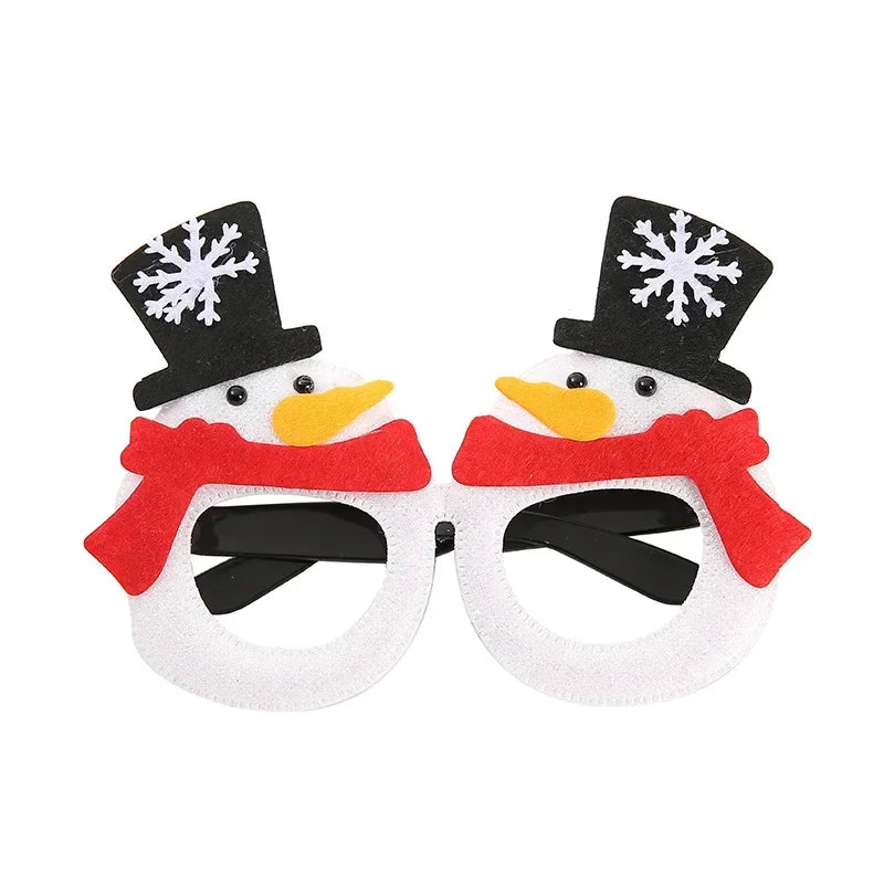 Christmas Glasses Plastic Decorative Glasses Kid Xmax Party Costume Accessory Photo Props Christmas Decoration decoración hogar