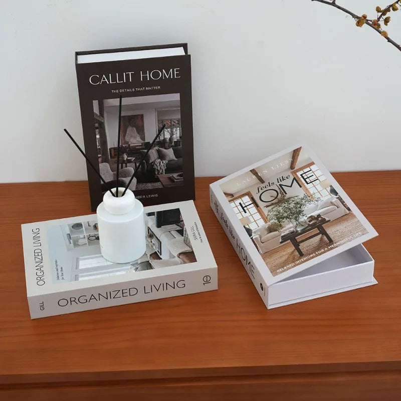 Simple Decorative Fake Books – Modern Aesthetic Prop Books for Living Room, Shelves & Coffee Table Styling