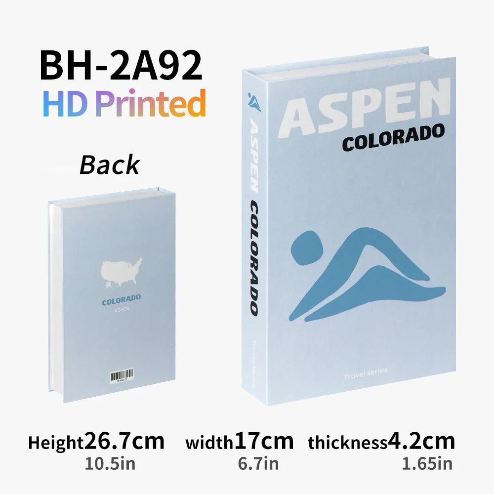 Colorful Fake Decorative Books – Vacation-Style Ornament Set for Coffee Tables, Shelves & Home Decor