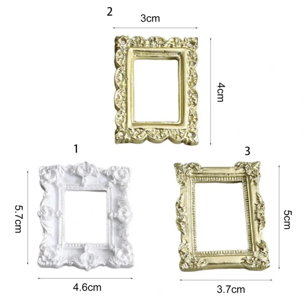 European Artistic Resin Decor – DIY Desktop Ornaments & Photo Frame Backdrops for Stylish Home Displays